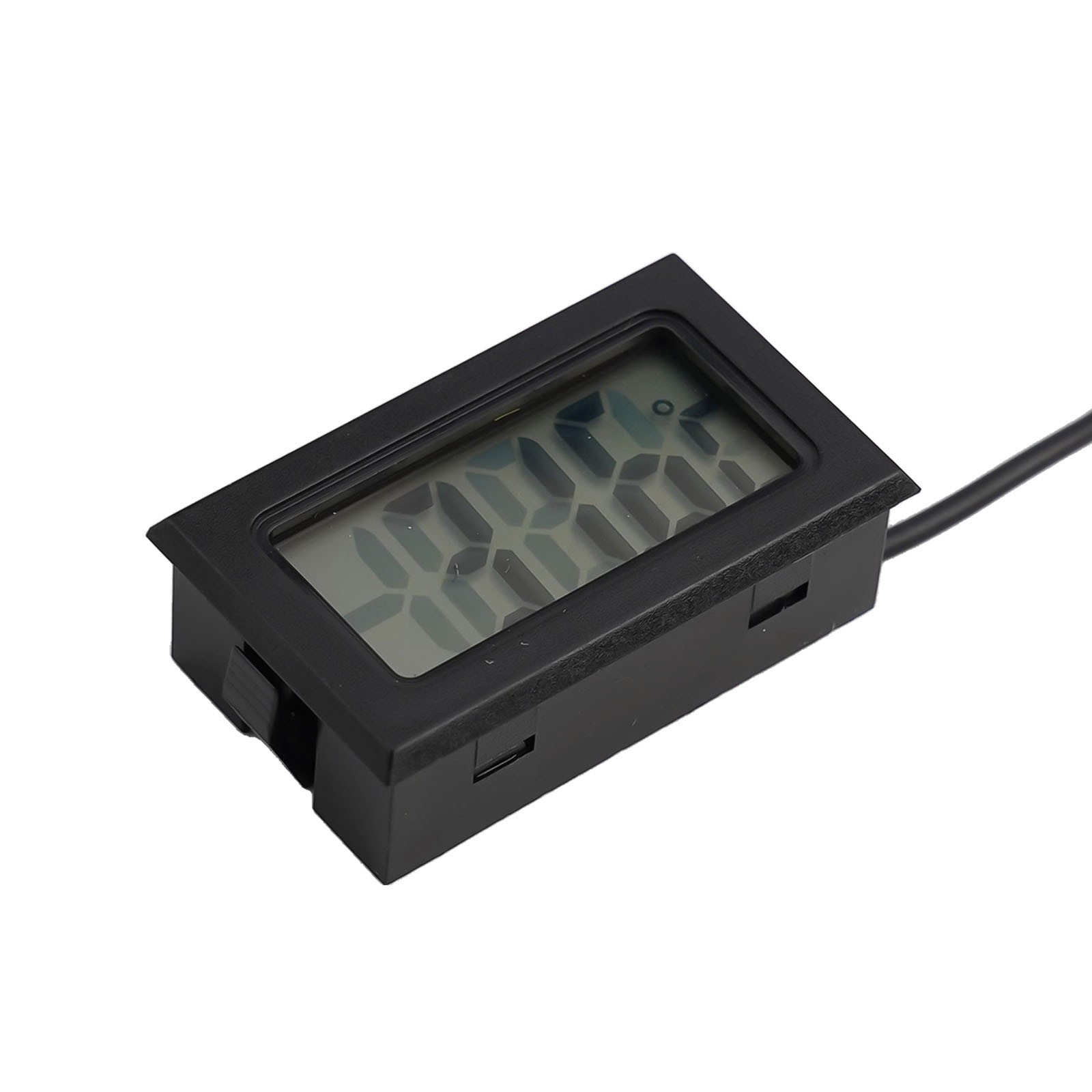 Mini Digital LCD Thermometer Hygrometer Temperature Meter Black Supply Gadget