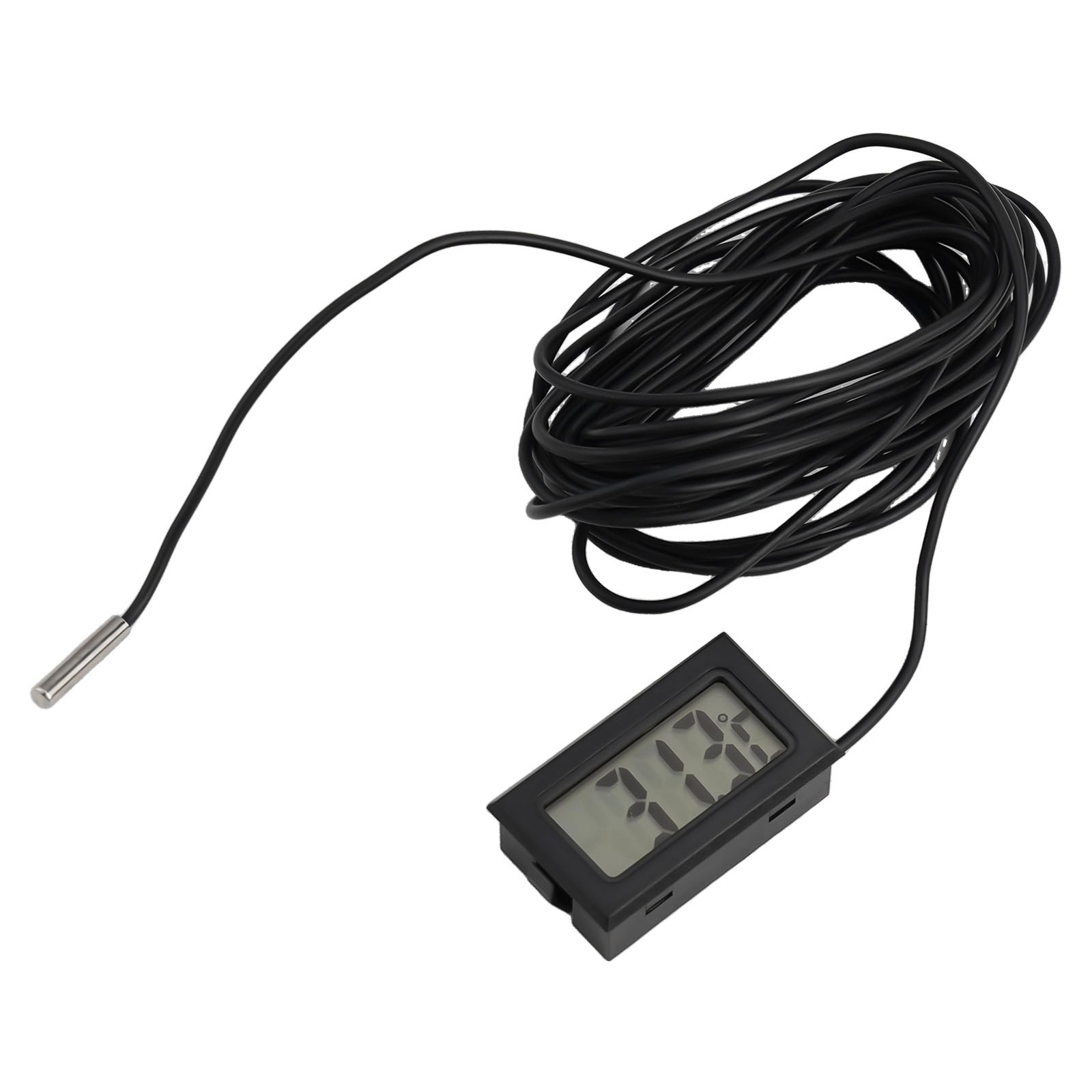 Mini Digital LCD Thermometer Hygrometer Temperature Meter Black Supply Gadget