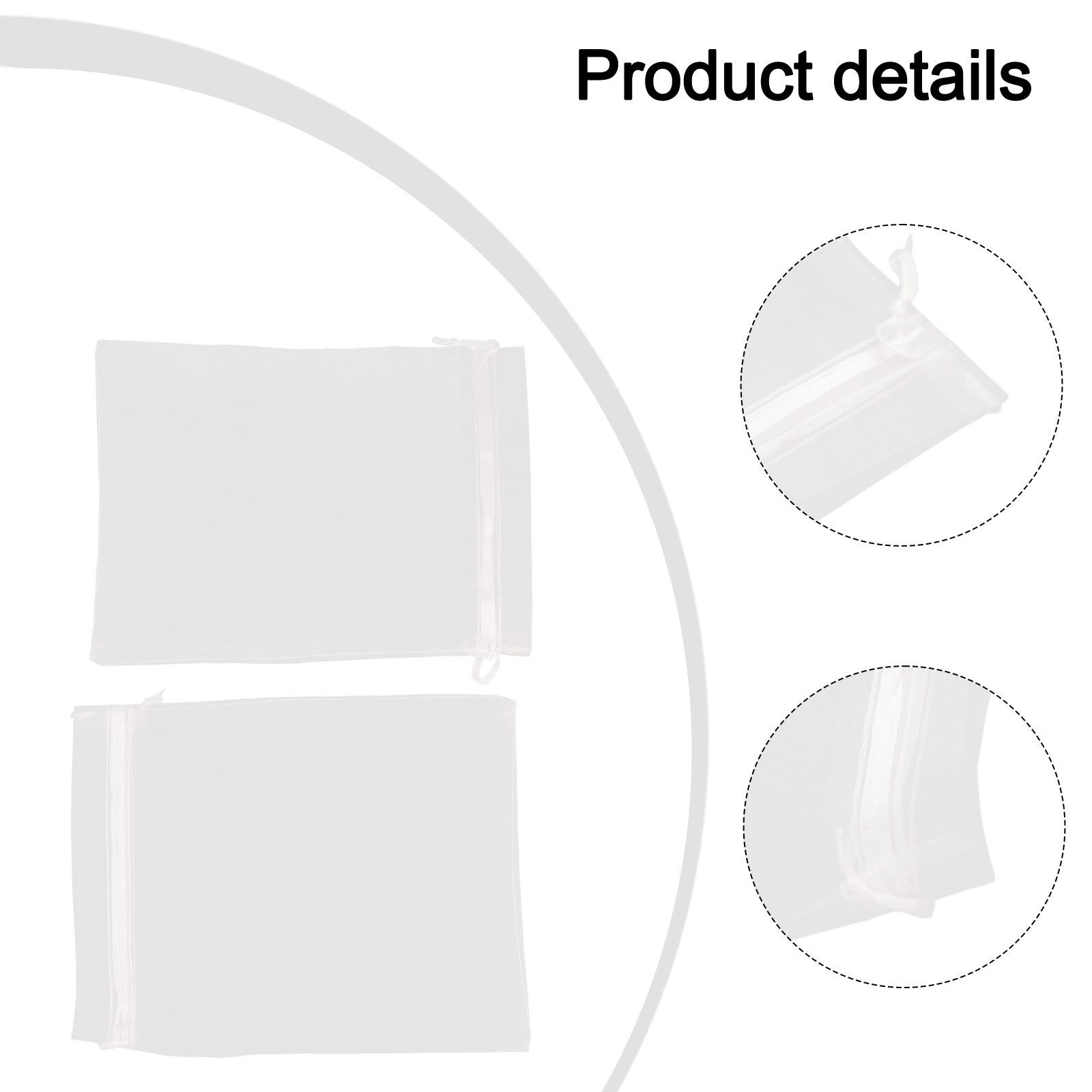 Maille pratique pour mode sacs de protection de fruits avec fermeture à cordon de se