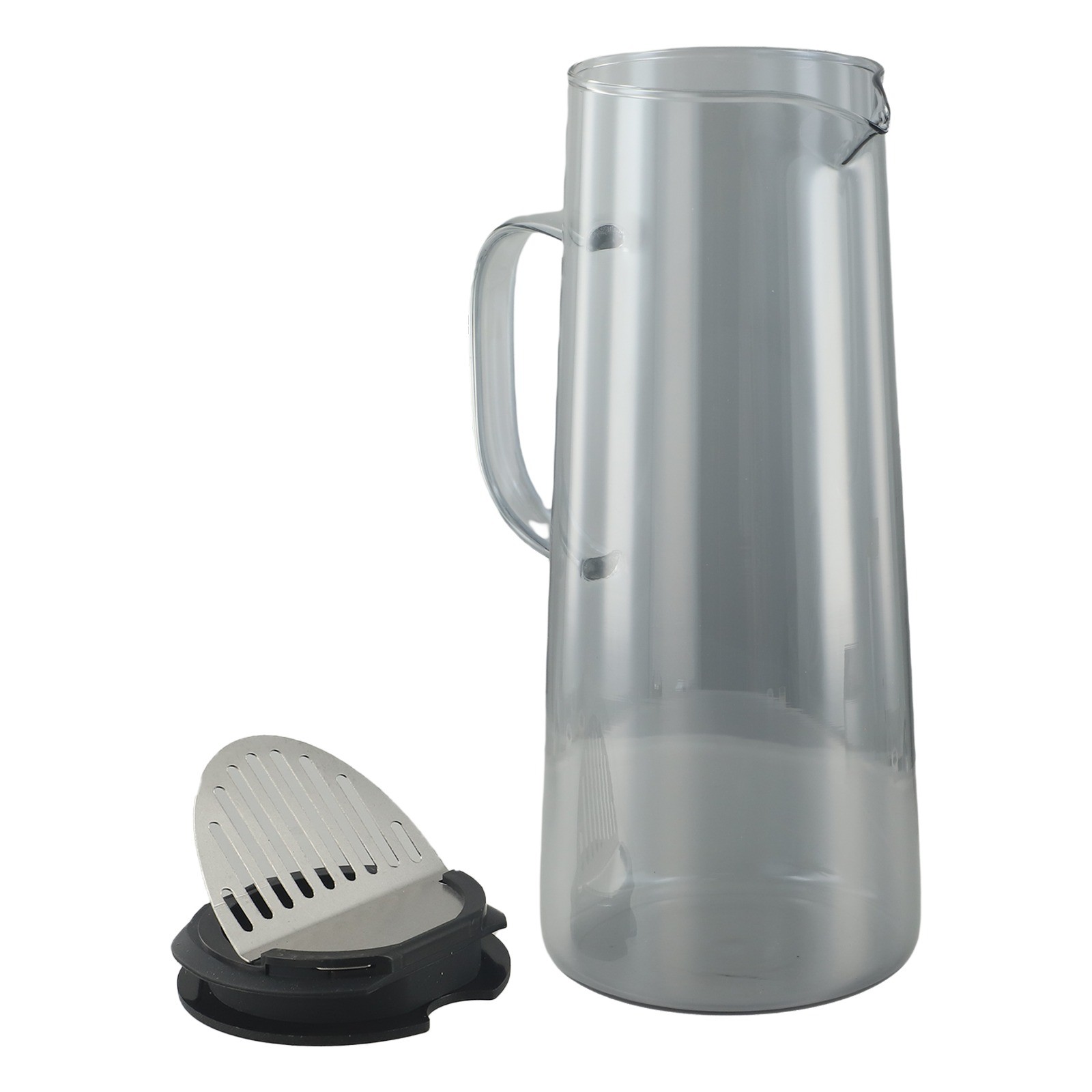 Glass Carafe with Lid Premium Borosilicate Glass Wide Spout Heat Resistant - Picture 39 of 47