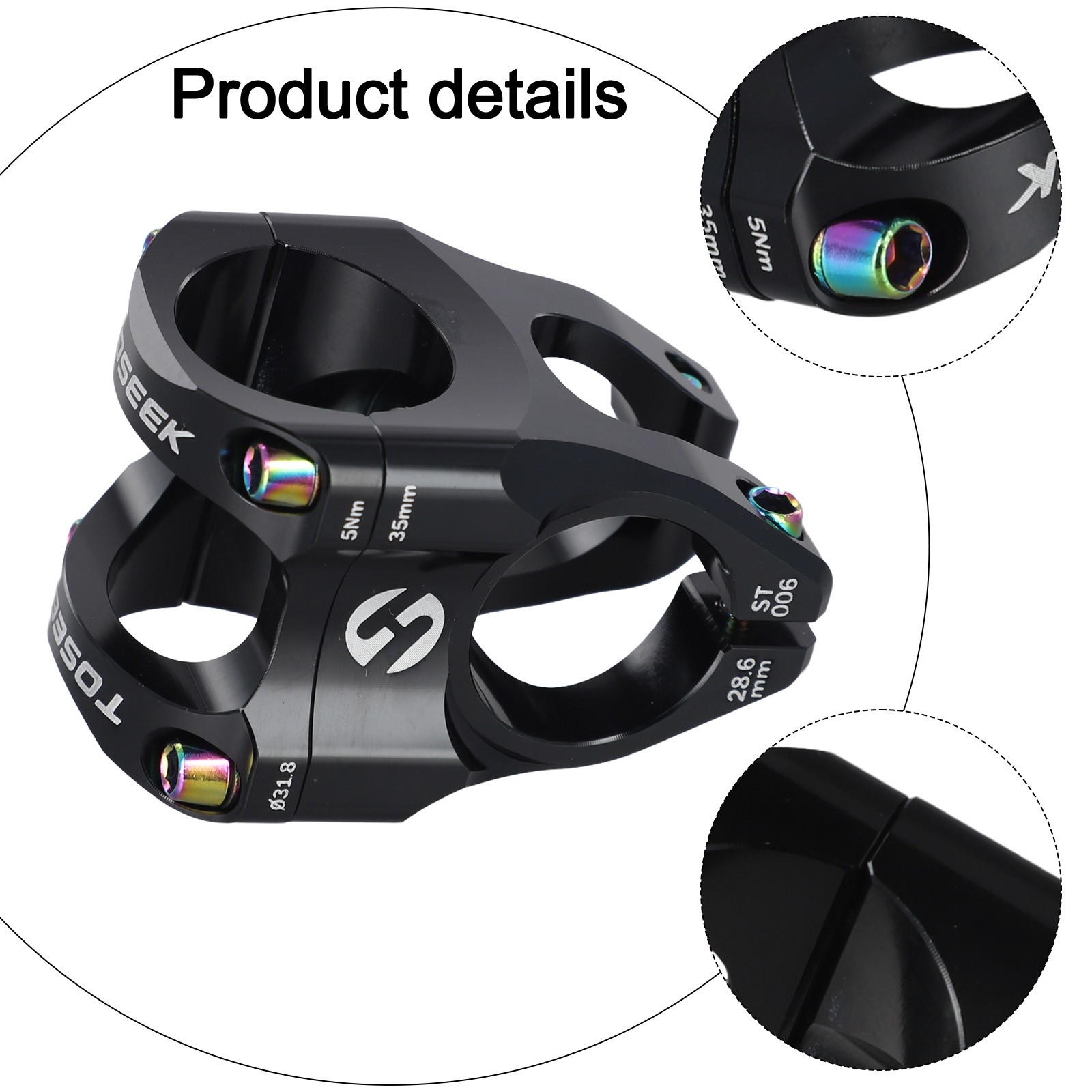 Tige économies de vélo CNC DH AMEnduro pour VTT 35 mm guidon design lisse et délicat