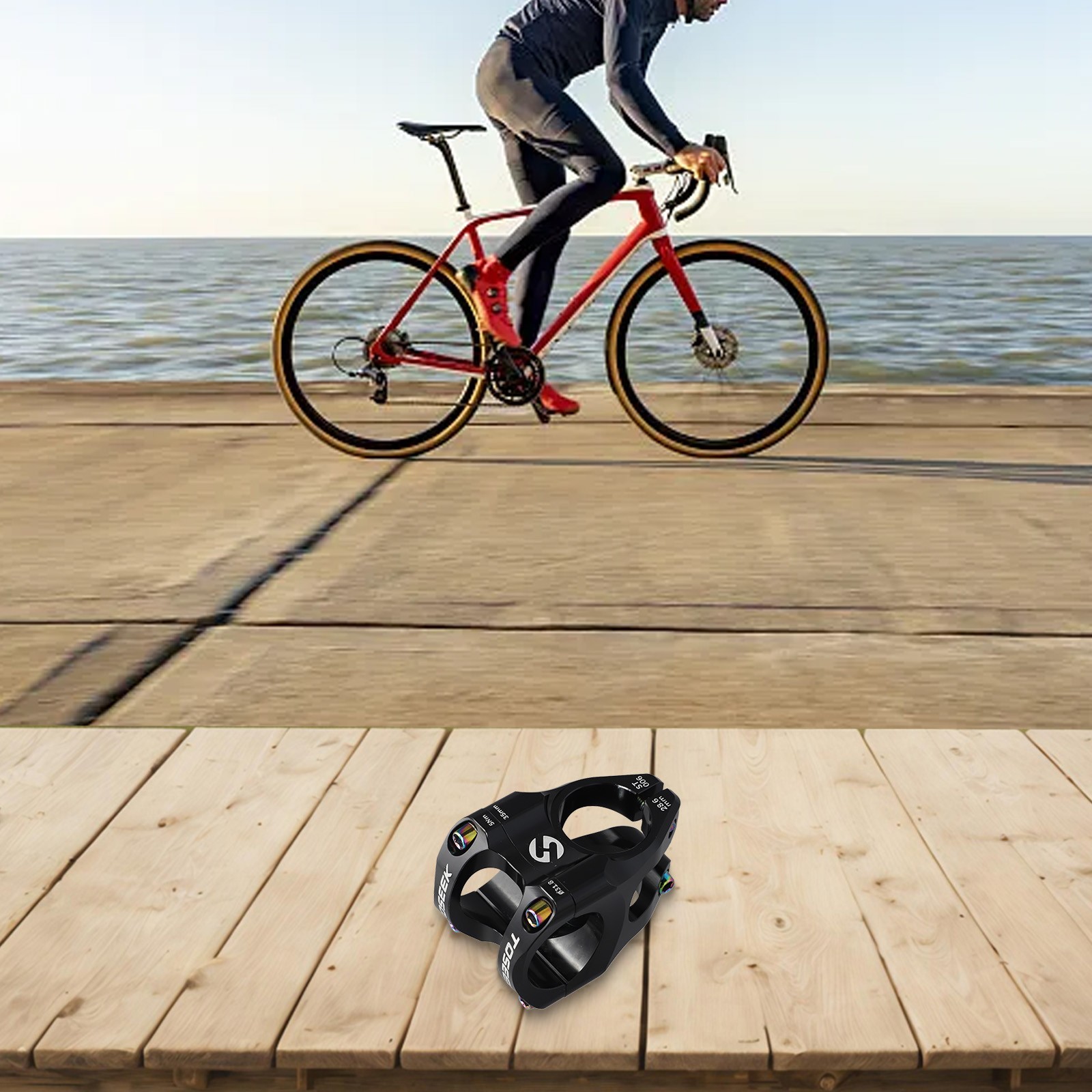 Offres Tige de vélo CNC DH AMEnduro pour VTT 35 mm guidon design lisse et délicat