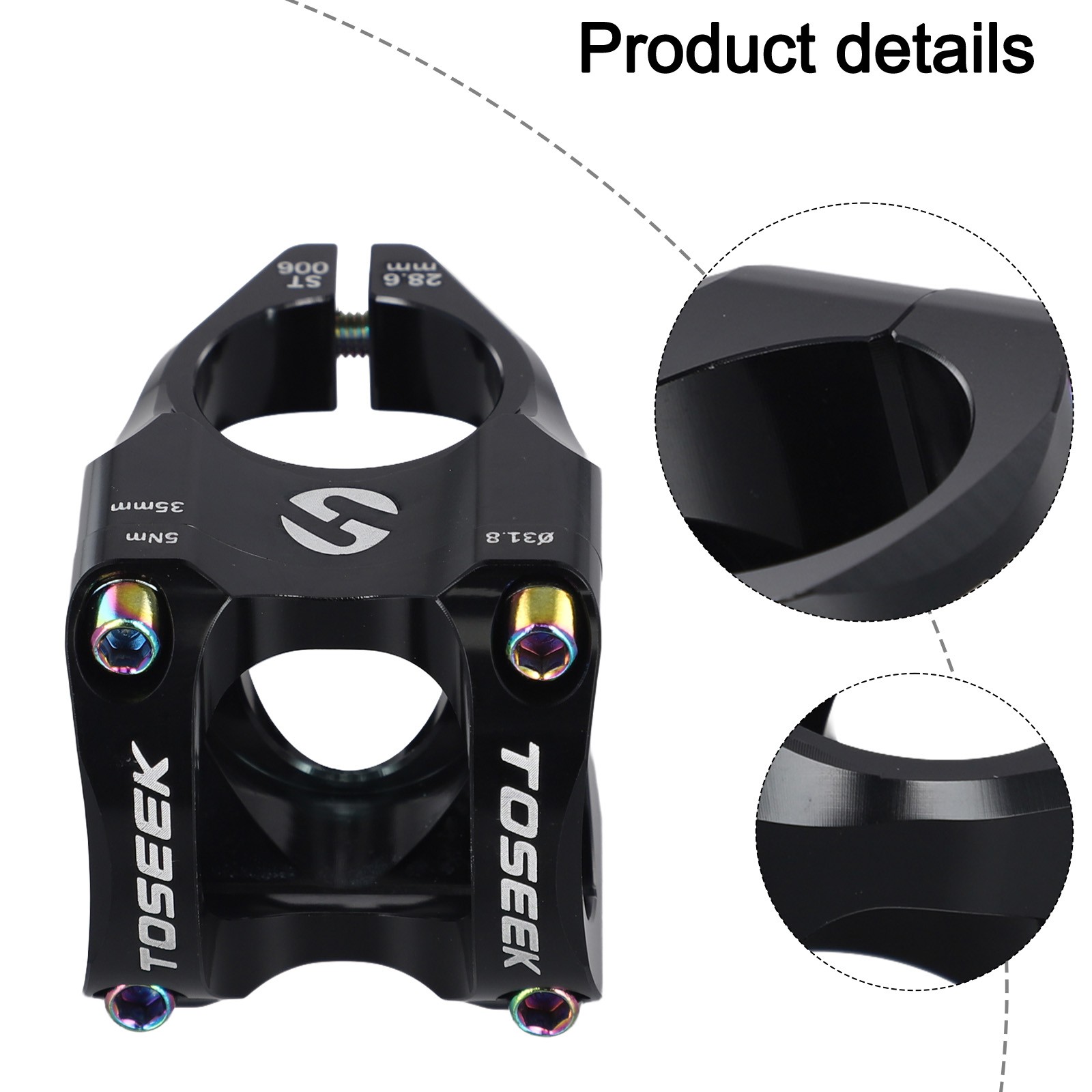 Tige de vendu vélo CNC DH AMEnduro pour VTT 35 mm guidon design lisse et délicat