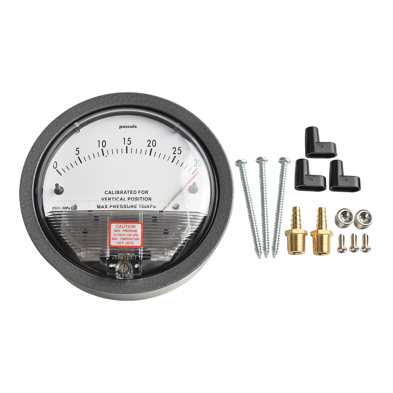Gray Color Analog Pressure Gauge Wide Pressure Range Reliable Readings - Picture 35 of 64