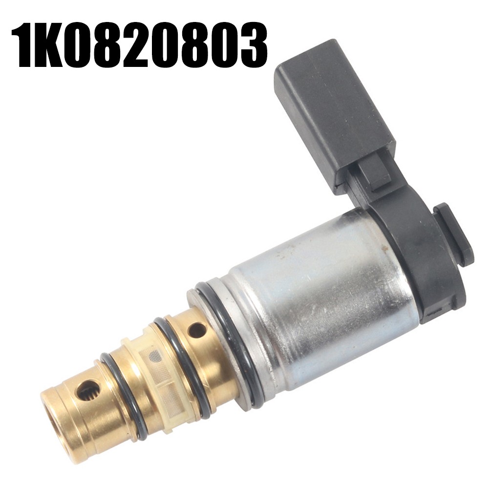 AC Compressor Control Solenoid Valve Black & Silver Color OEM Part Number