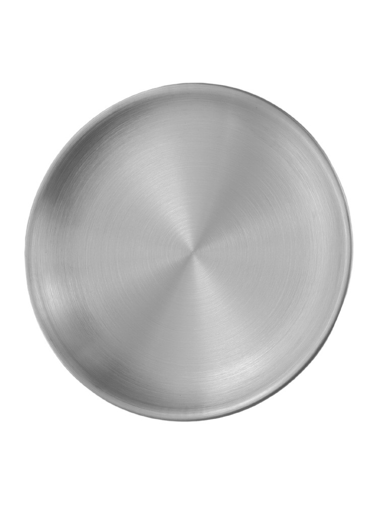 Plate Stainless Steel 14/17/20/23/26cm Accessories Breakfast Dining Dinner - Picture 22 of 57