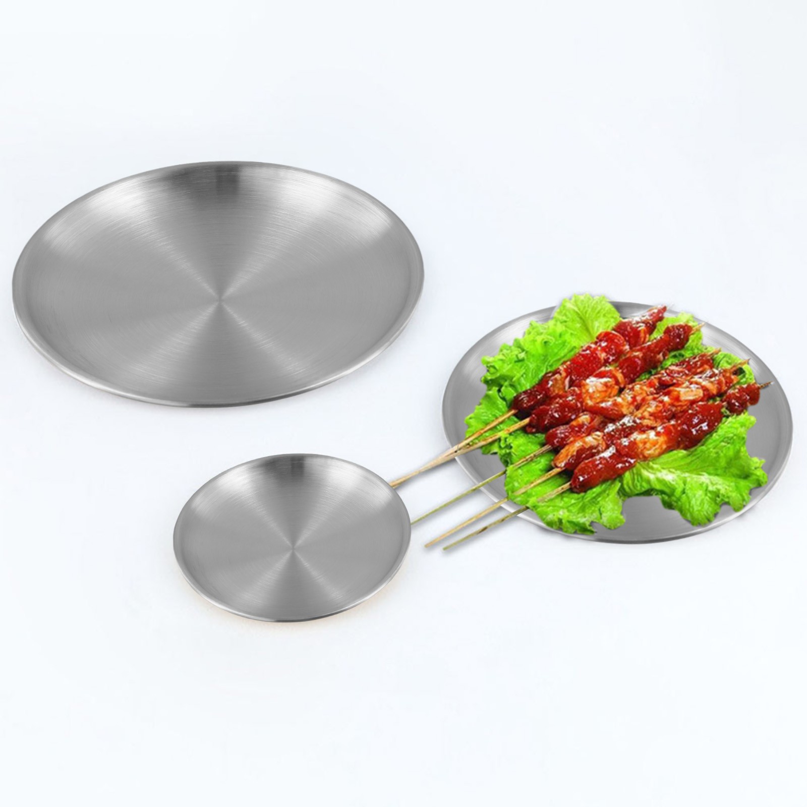 Modern and Versatile Stainless Steel Lunch Plates Perfect for Daily Use - Picture 24 of 67