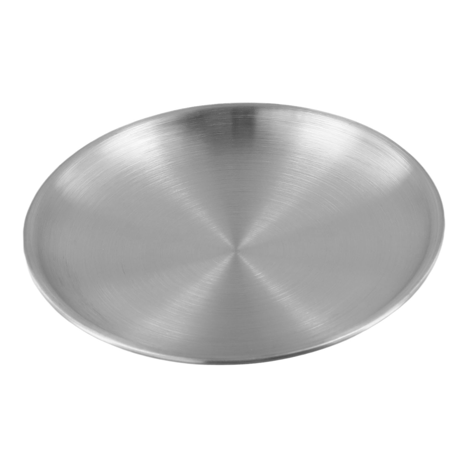 Plate Stainless Steel 14/17/20/23/26cm Accessories Breakfast Dining Dinner - Picture 13 of 57