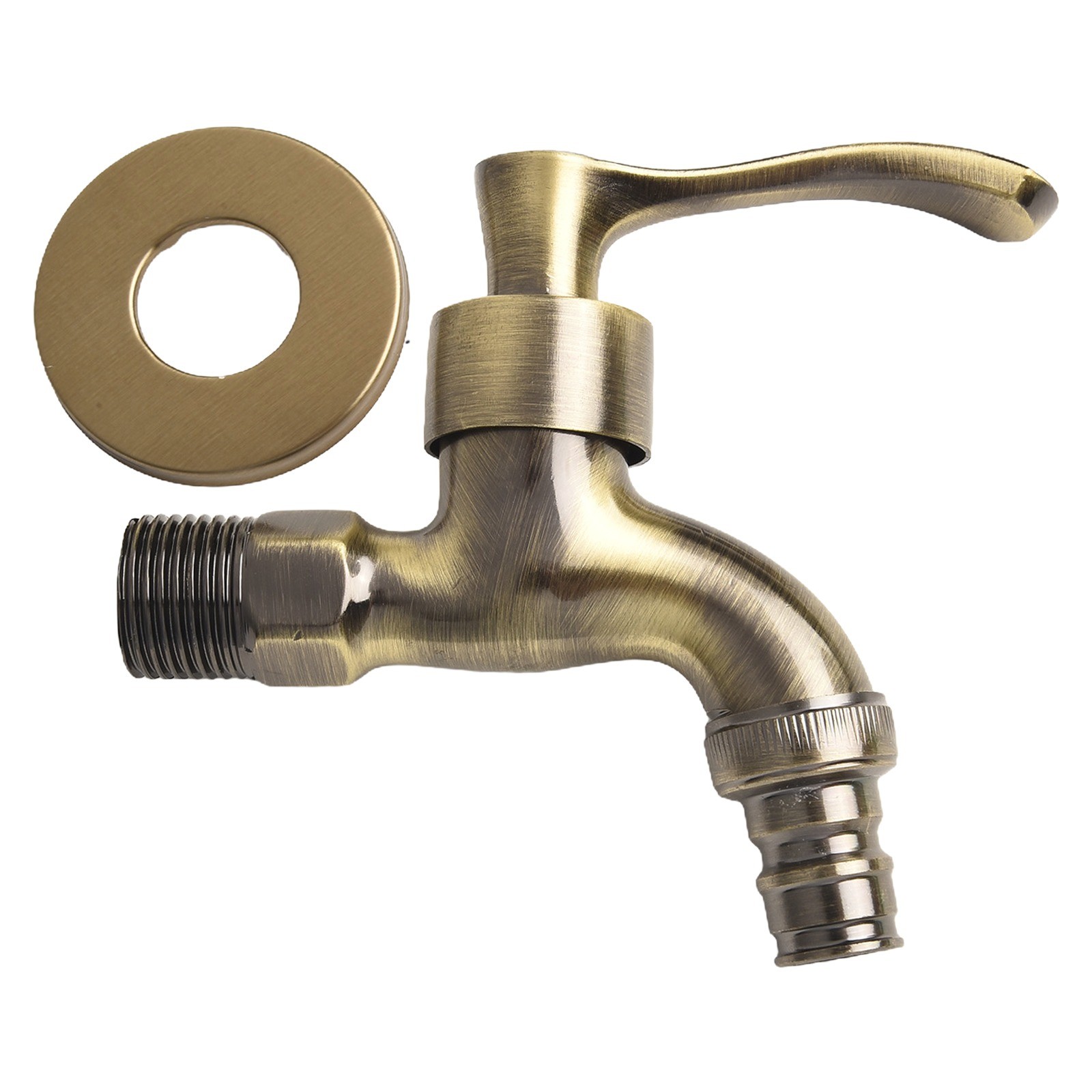 Elegante antike Bronze Wandmontage Waschmaschine Wasserhahn Vintage Gartendeko - Bild 30 von 41