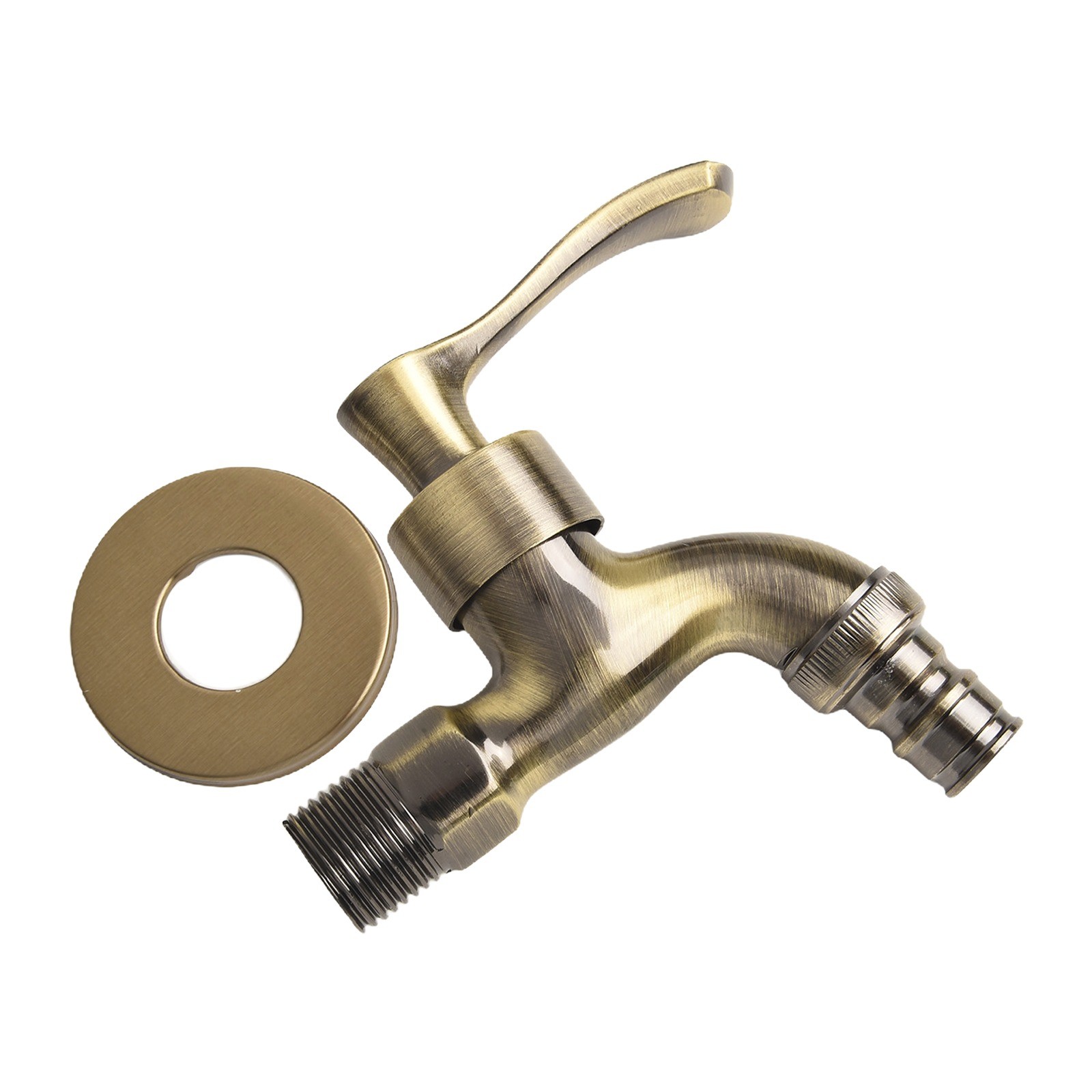 Elegante antike Bronze Wandmontage Waschmaschine Wasserhahn Vintage Gartendeko - Bild 38 von 41