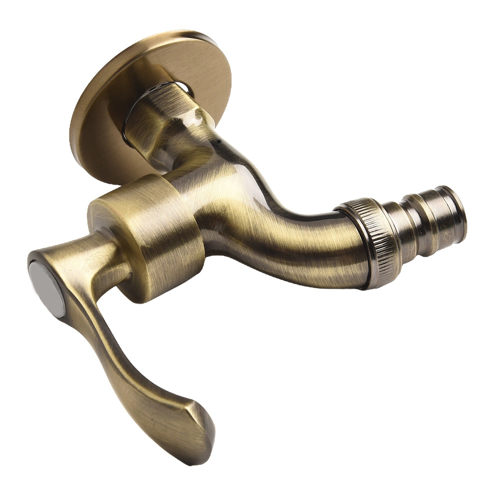 Elegante antike Bronze Wandmontage Waschmaschine Wasserhahn Vintage Gartendeko - Bild 32 von 41