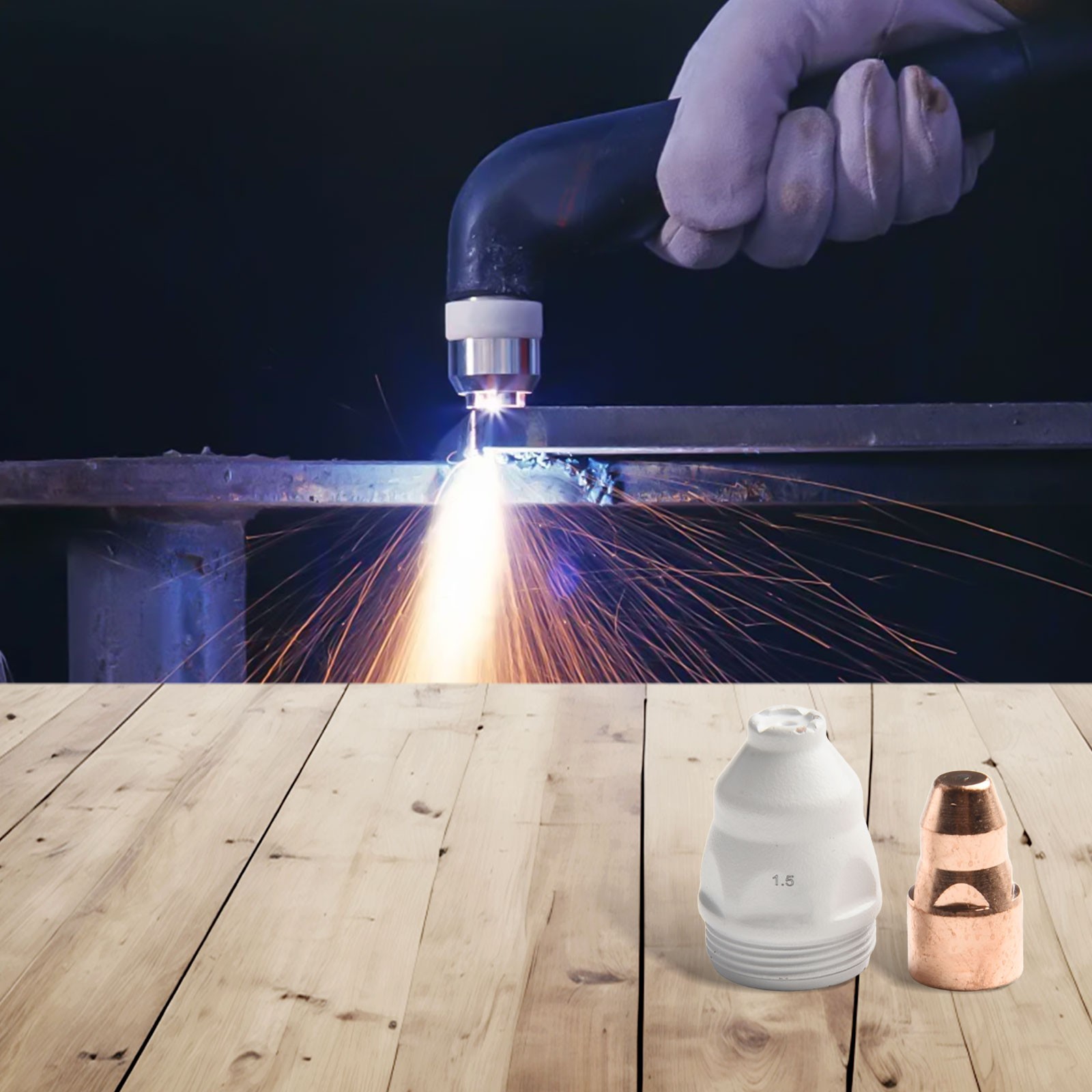 Professional grade cutting head electrode nozzle for excellent results