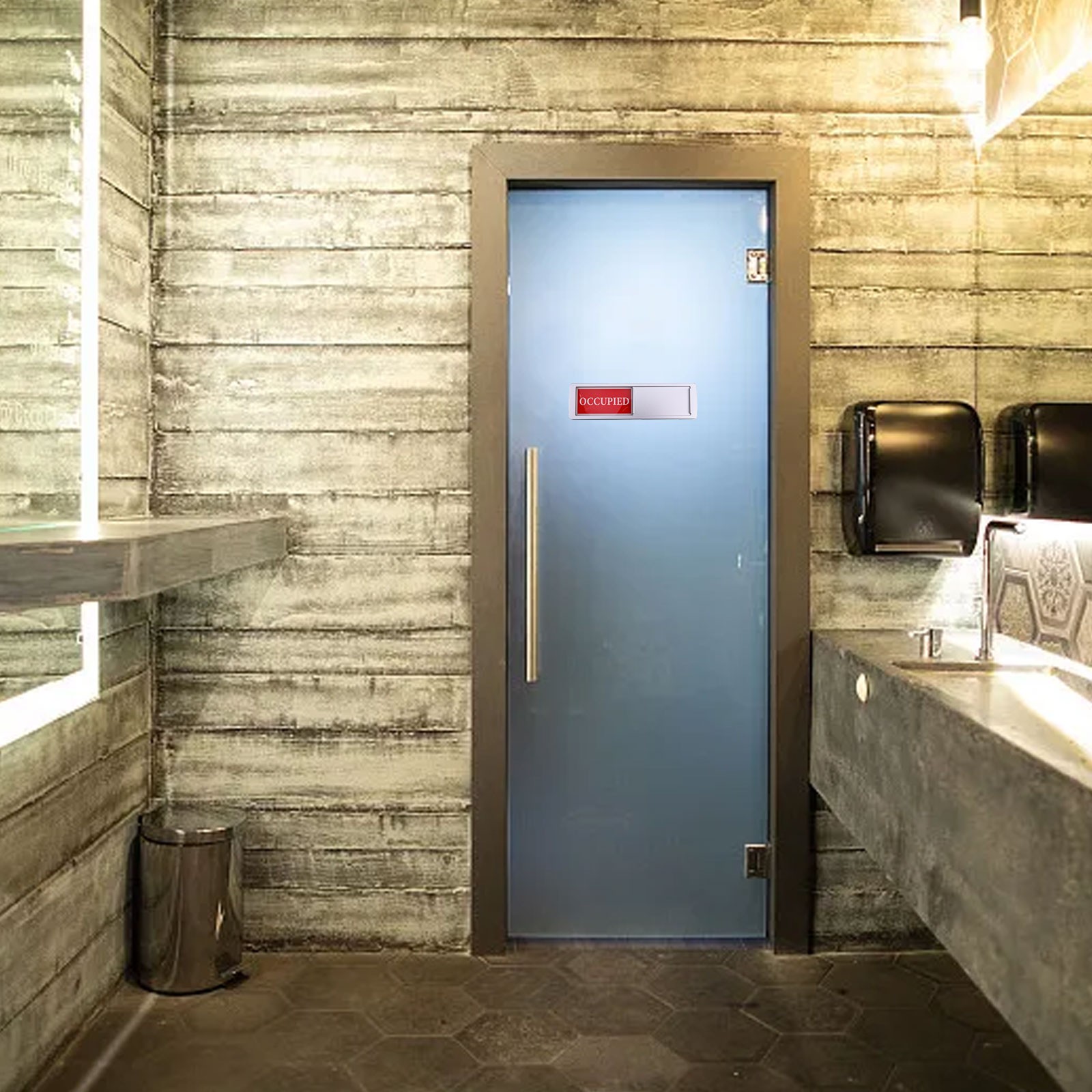 Convenient Installation Vacant In Use Sliding Door Signs for Bathrooms - Picture 28 of 38