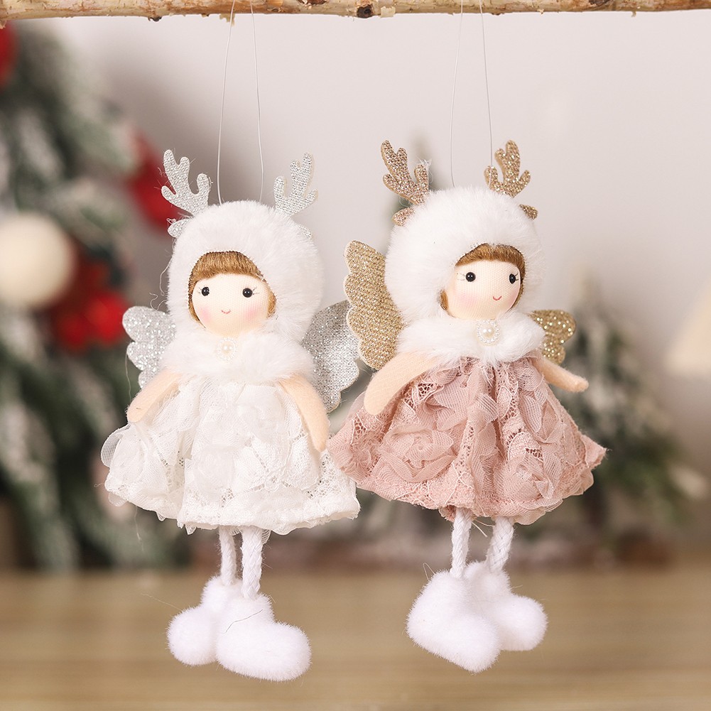 Weihnachtsgeweih Engel Anhänger Engel Puppe Ornament passend für verschiedene - Picture 15 of 17