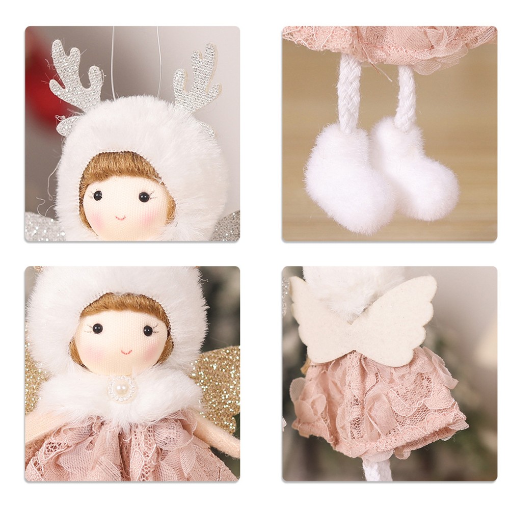 Weihnachtsgeweih Engel Anhänger Engel Puppe Ornament passend für verschiedene - Picture 17 of 17