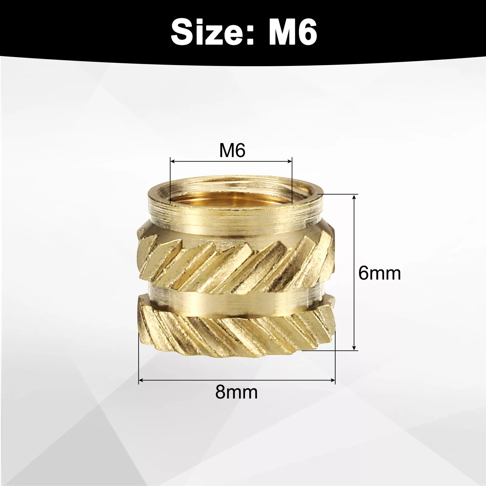 3D Printing Inserts Brass Internal Thread Nuts 3D Printing Balanced Tightening