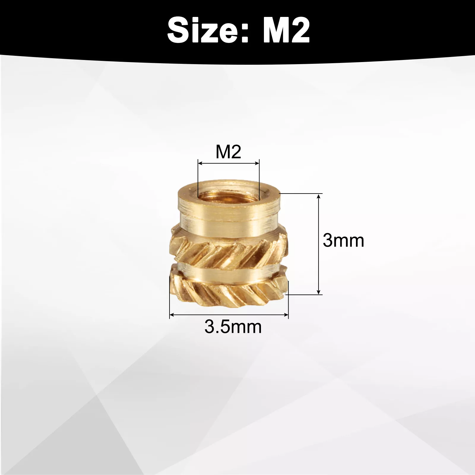 3D Printing Inserts Brass Internal Thread Nuts 3D Printing Balanced Tightening