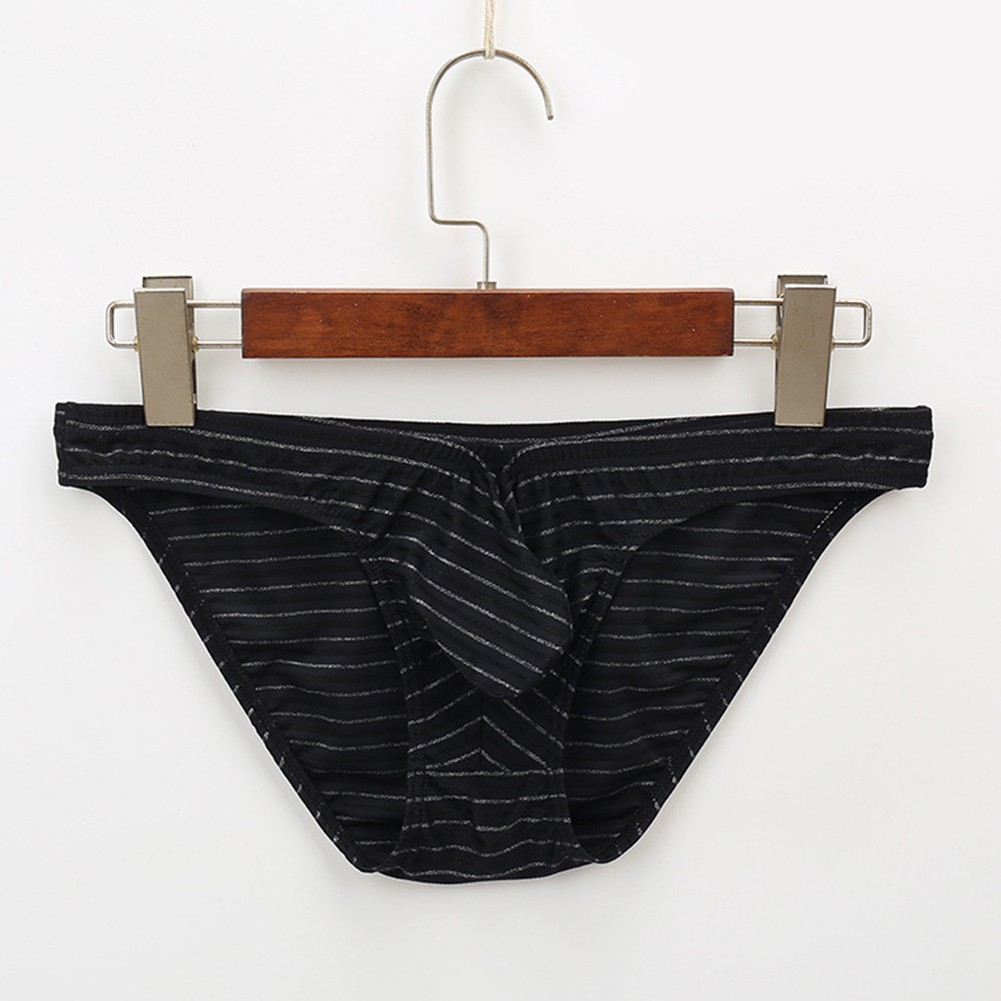 Calzoncillos de cintura baja para hombre Lencería sexy Tanga a rayas Ropa interior Transpirable Cintura baja - Imagen 10 de 25
