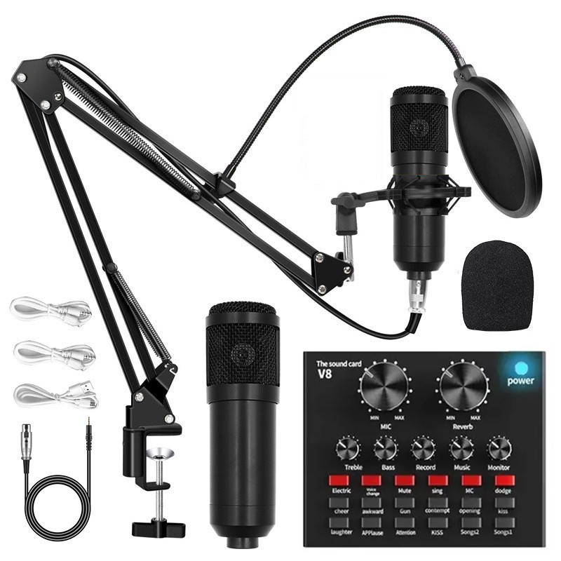 For Karaoke Ready Condenser Microphone Set with User Friendly Interface - Picture 13 of 14