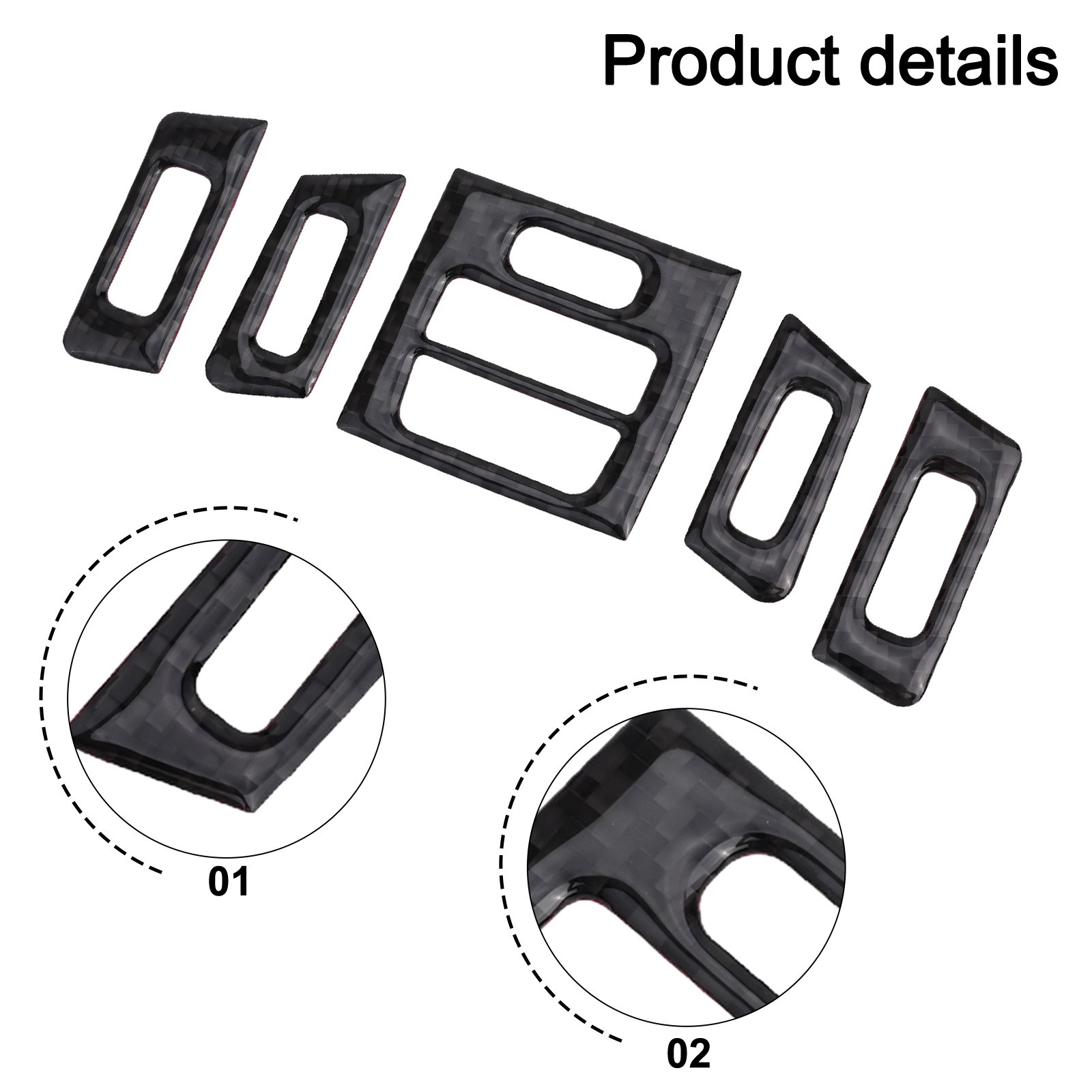 Sleek Design Carbon Fiber Central AC Vent Outlet Cover Trim for BMW E90 E92 E93 - Bild 26 von 48