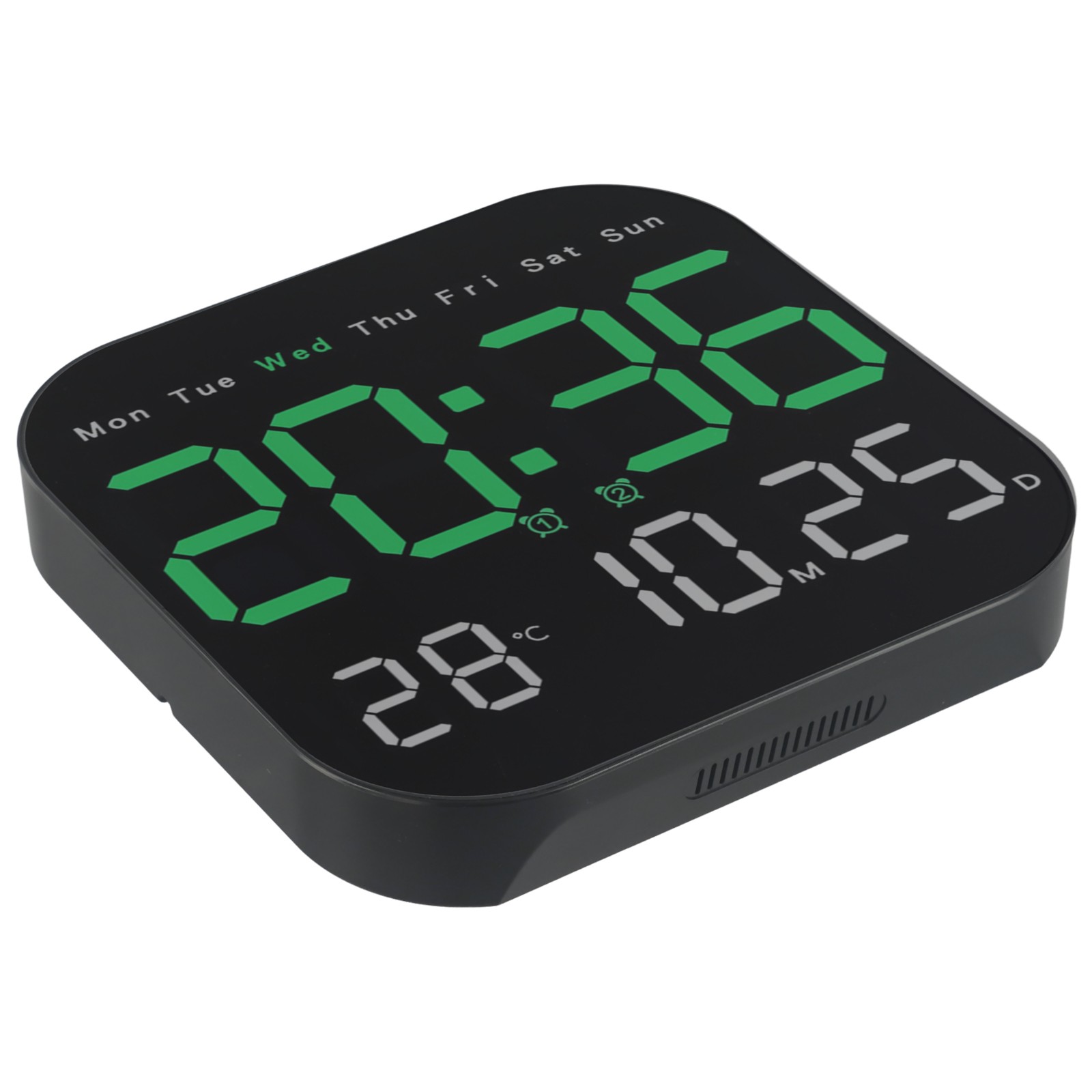 Grande Horloge Murale Numérique LED acheter avec Télécommande et Affichage Températu