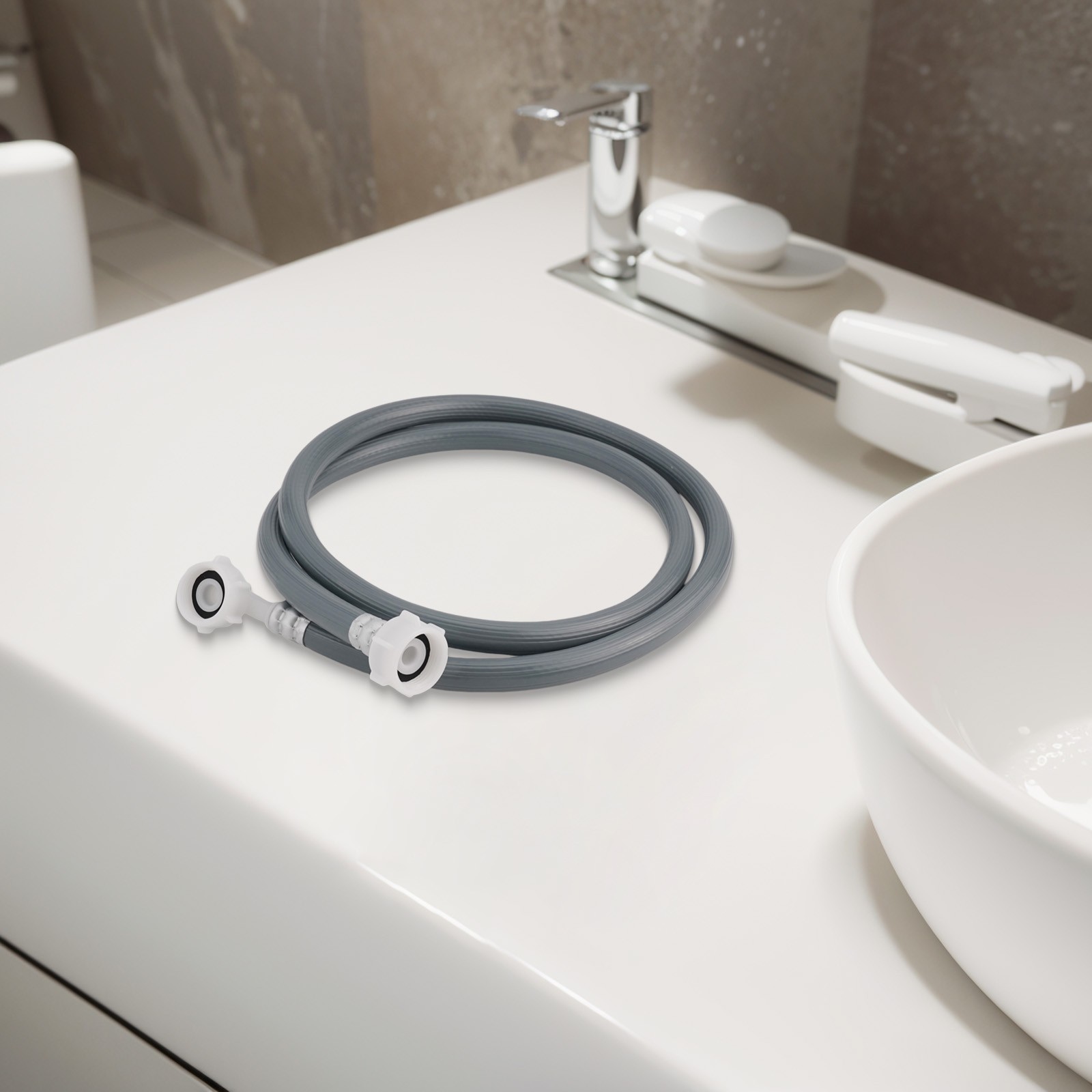 Stabile und flexible PVC Wasserleitung für vollautomatische Waschmaschinen 2 5M - Bild 16 von 34