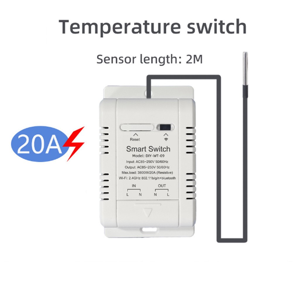 WiFi Temperature Humidity Switch Share Control with Family and Friends