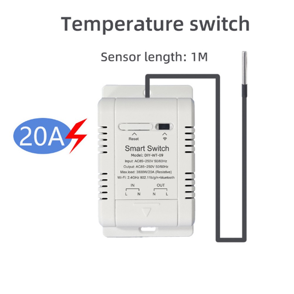 WiFi Temperature Humidity Switch Share Control with Family and Friends