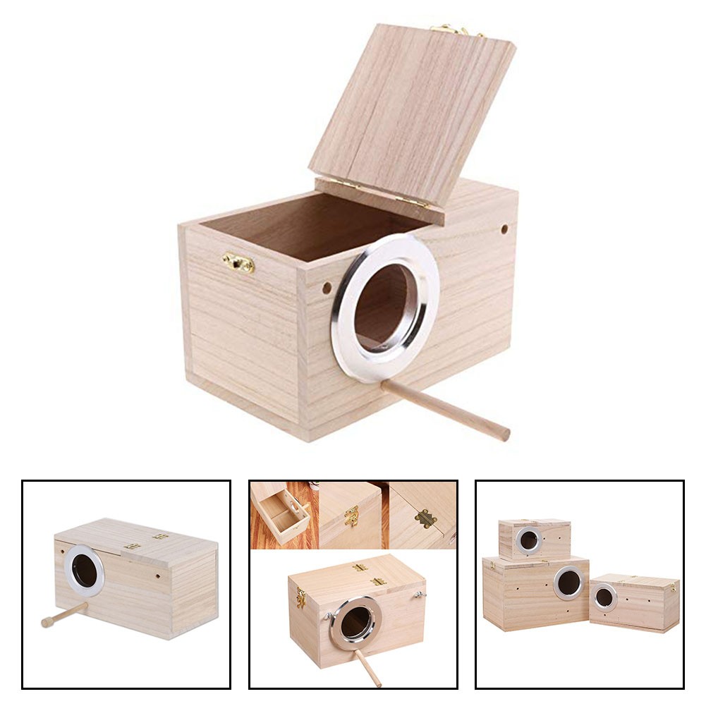 Bo?te de reproduction doiseaux en vente bois cr��e un habitat naturel pour perroquet