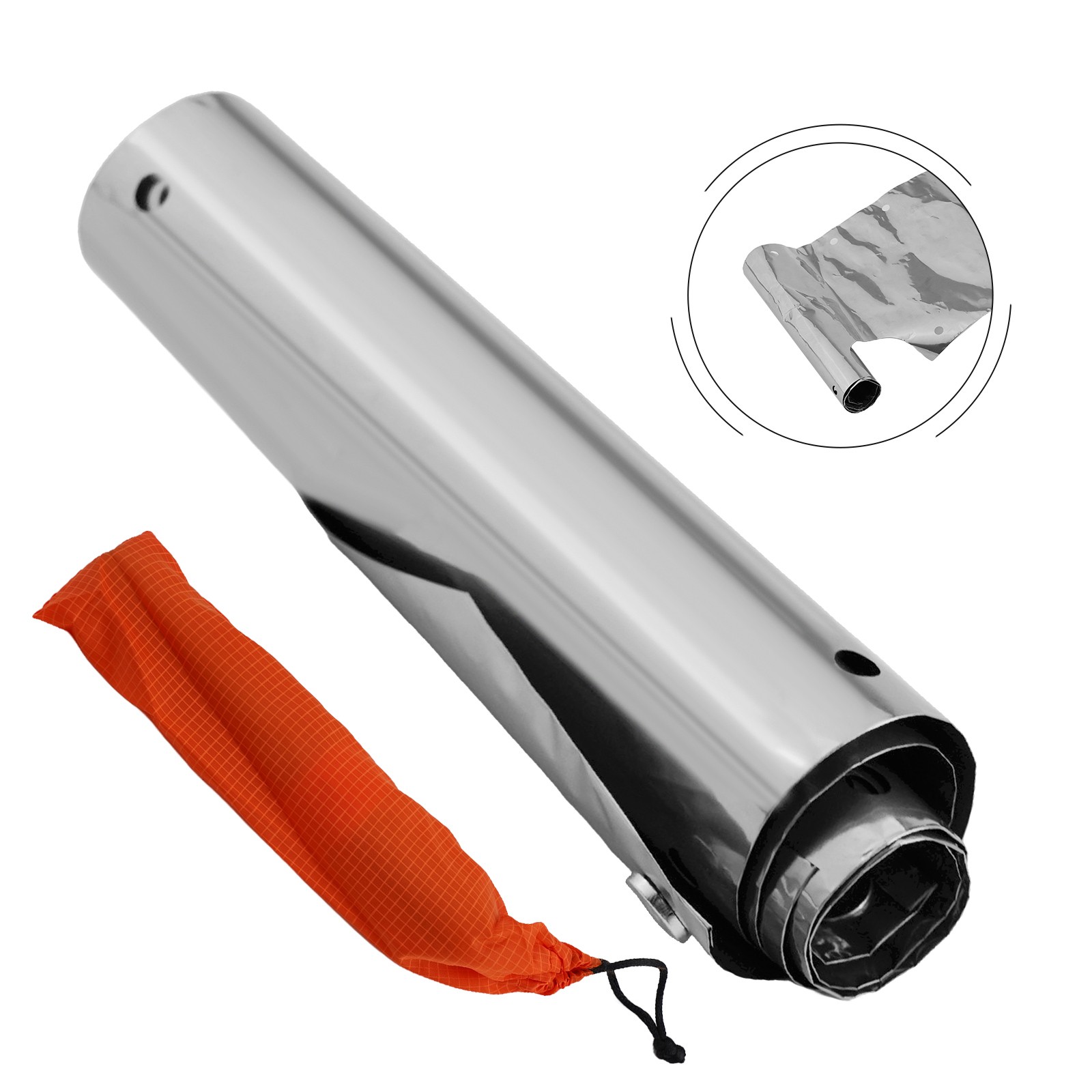 Windshield Shield Screen Portable Titanium W/ Storage Pouch Windproof Plate