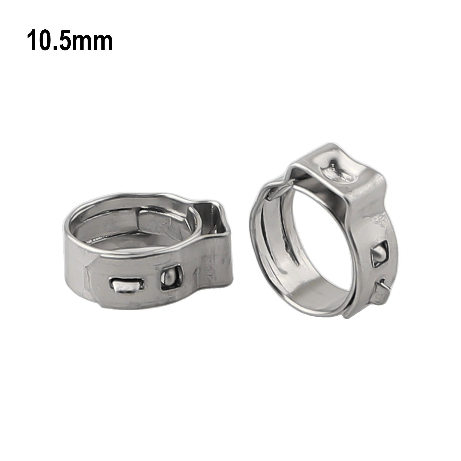 25pcs Stainless Steel Hose Clamps Single Ear Stepless for Sealing Various Hoses - Picture 48 of 113
