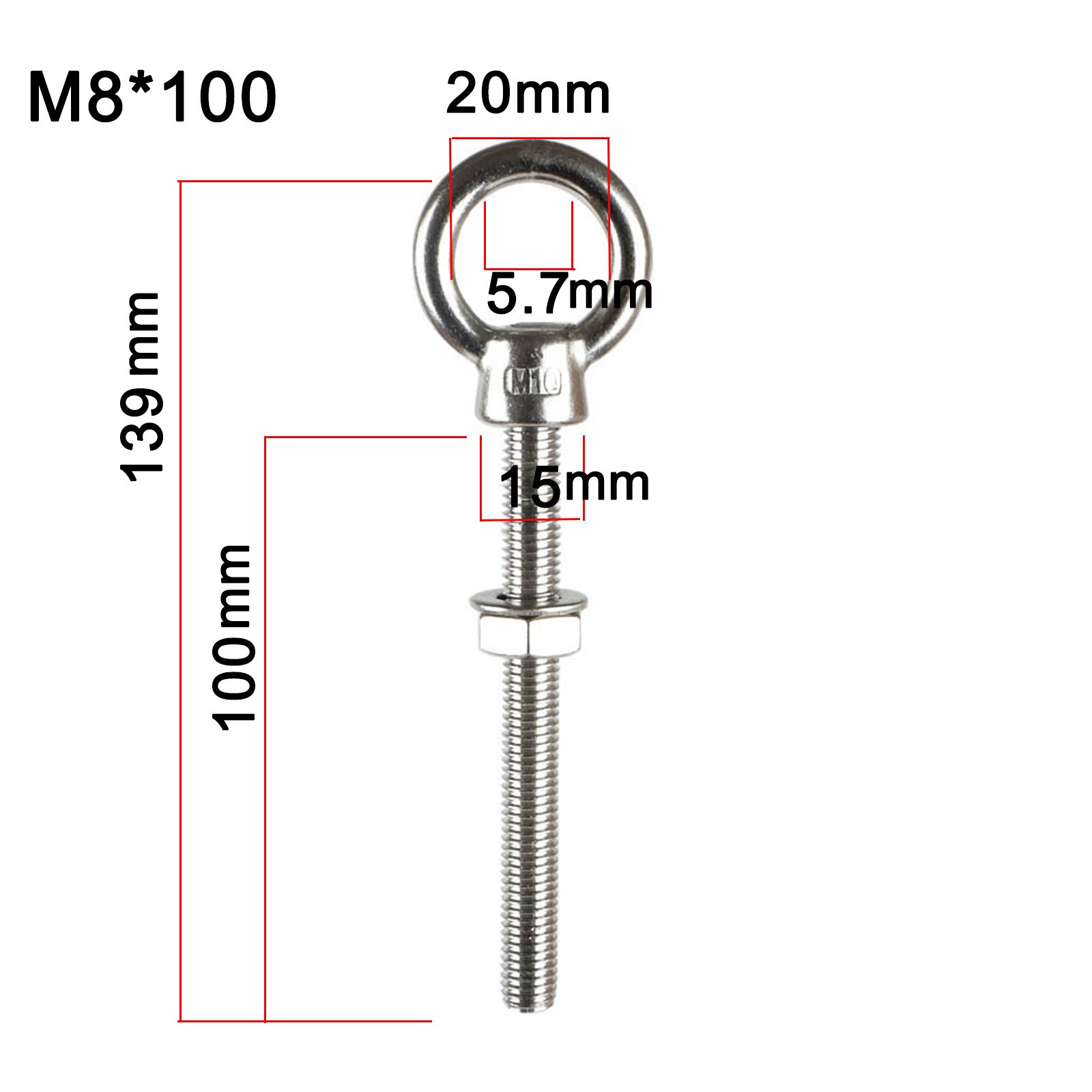 For Boats For Machinery 316 Stainless Steel Bolts Boat Grade Bolts Anchoring