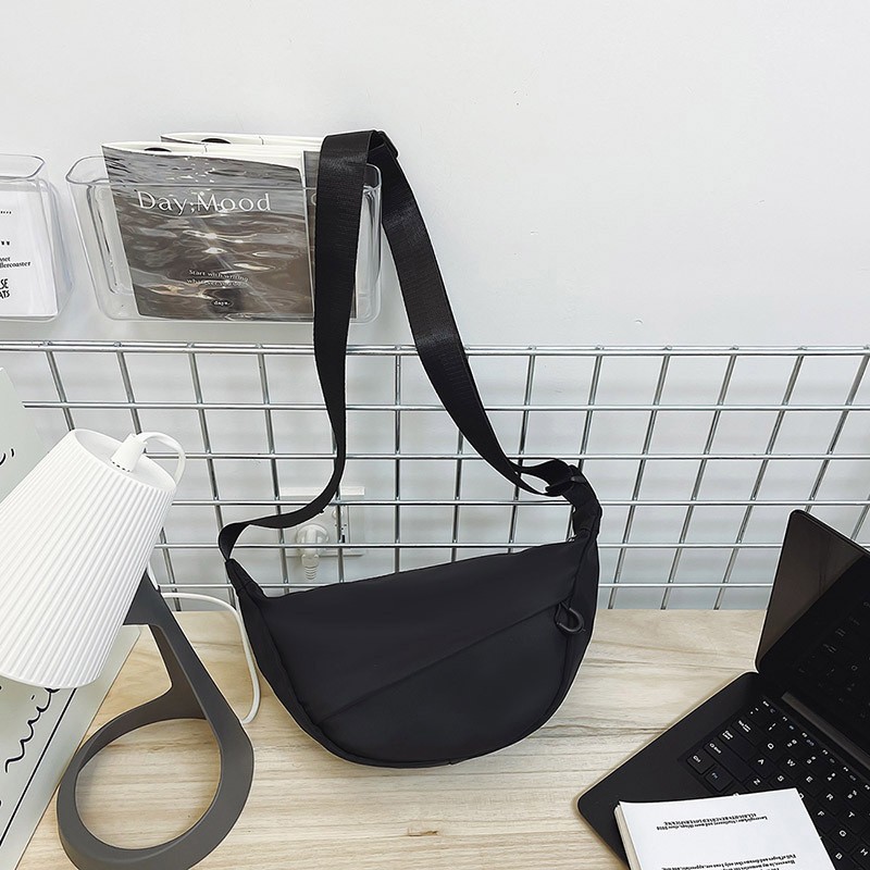Daily Dumpling Bag Women Female Inelastic Large Capacity Simple Solid Color - Picture 38 of 38