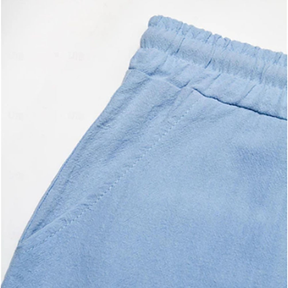 12) Mens Cargo Shorts With Pockets Loose Fit And Solid Color For Summer - Picture 17 of 22