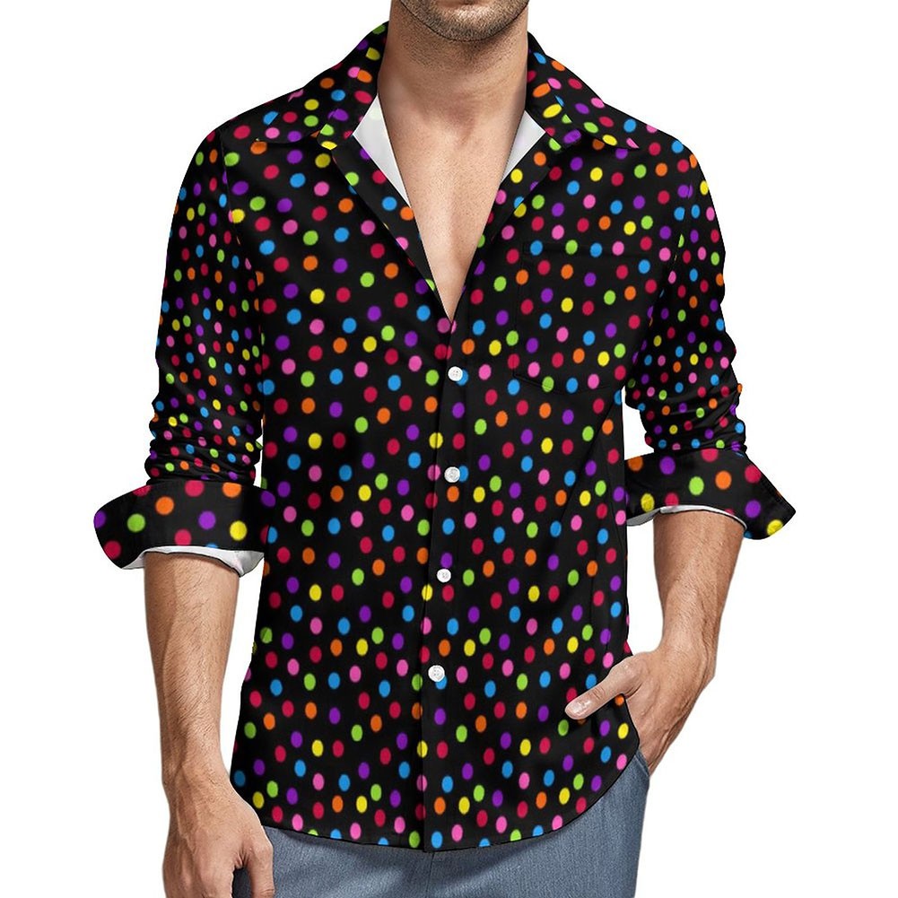 Camicie uomo retrò anni 70 camicie streetwear streetwear abbigliamento quotidia - Picture 8 of 15