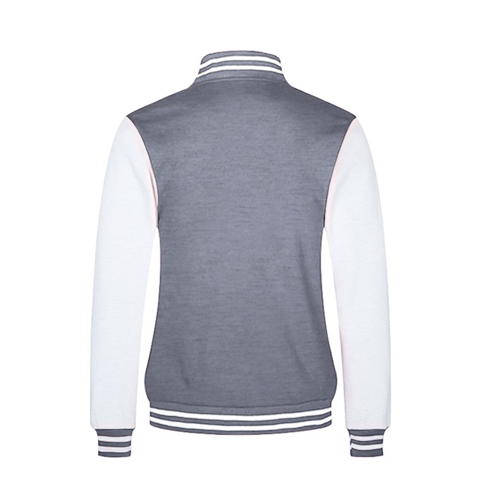 Trendy Splicing Coat for Men's Thin Fleece Baseball Jacket University Varsity - Picture 24 of 60