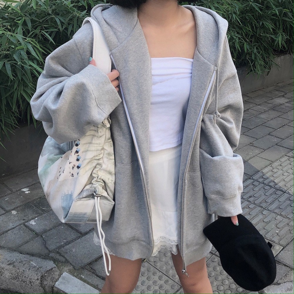Lightweight Women Loose Velvet Hoodie Long Sleeve Casual Top for Spring - Picture 22 of 34