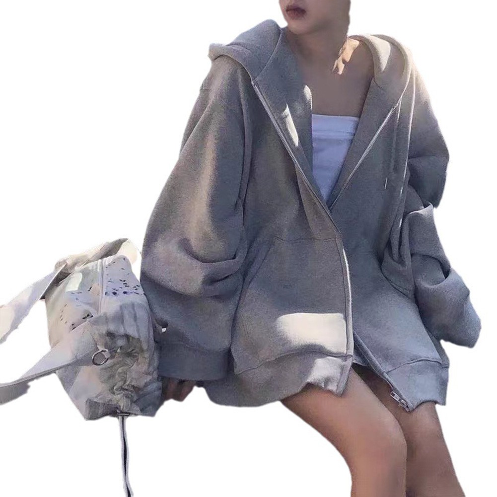 Lightweight Women Loose Velvet Hoodie Long Sleeve Casual Top for Spring - Picture 24 of 34