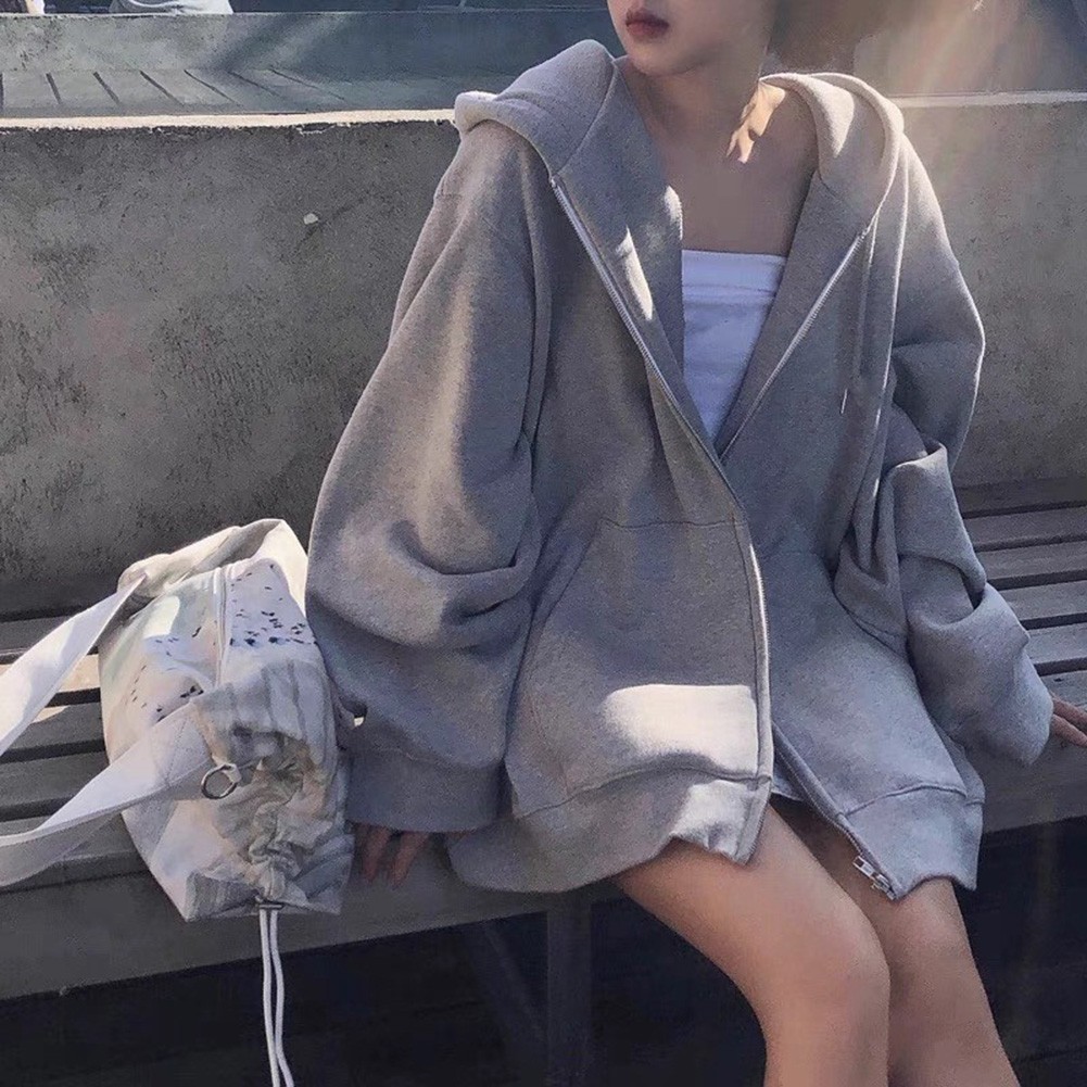 Lightweight Women Loose Velvet Hoodie Long Sleeve Casual Top for Spring - Picture 19 of 34