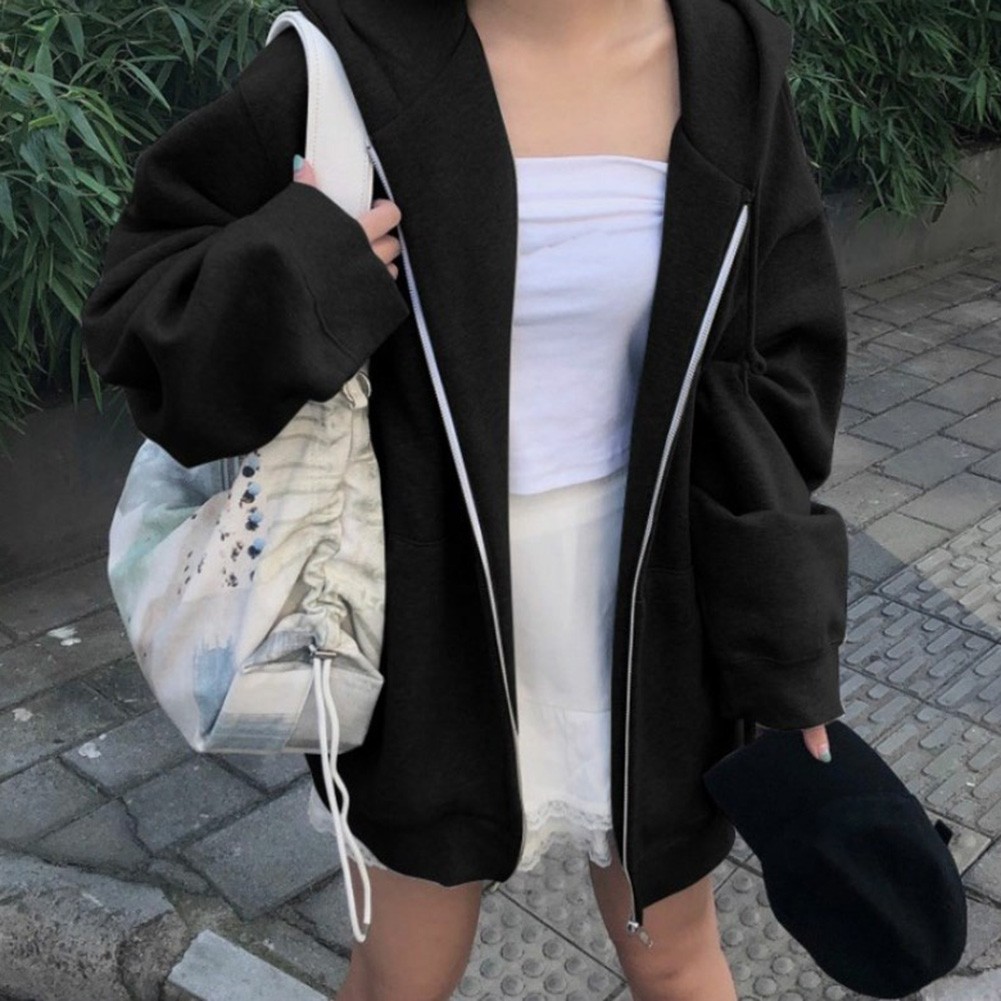 Lightweight Women Loose Velvet Hoodie Long Sleeve Casual Top for Spring - Picture 30 of 34
