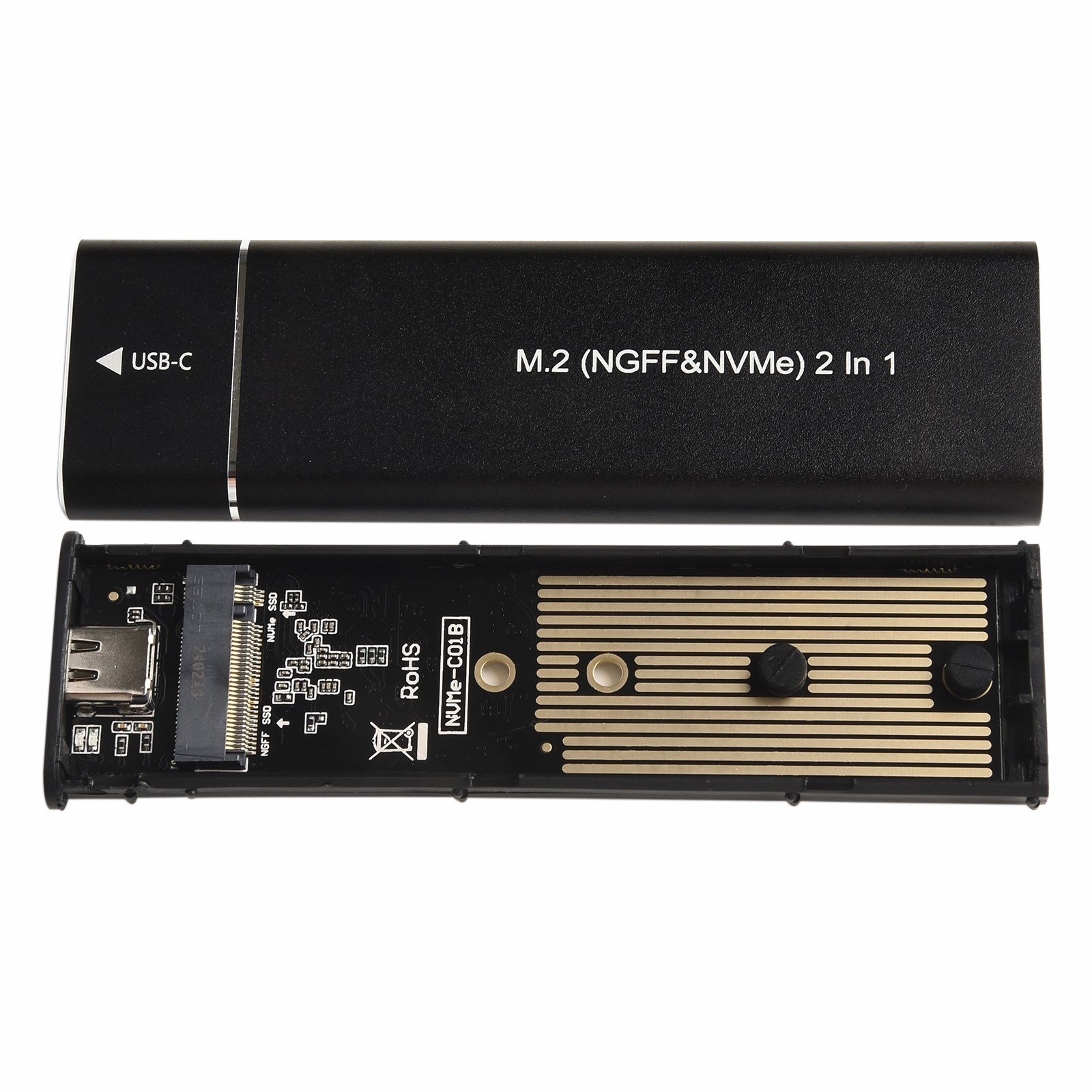 High Speed USB3 1 Type C M 2 NVMe SSD Enclosure 10Gbps External Storage