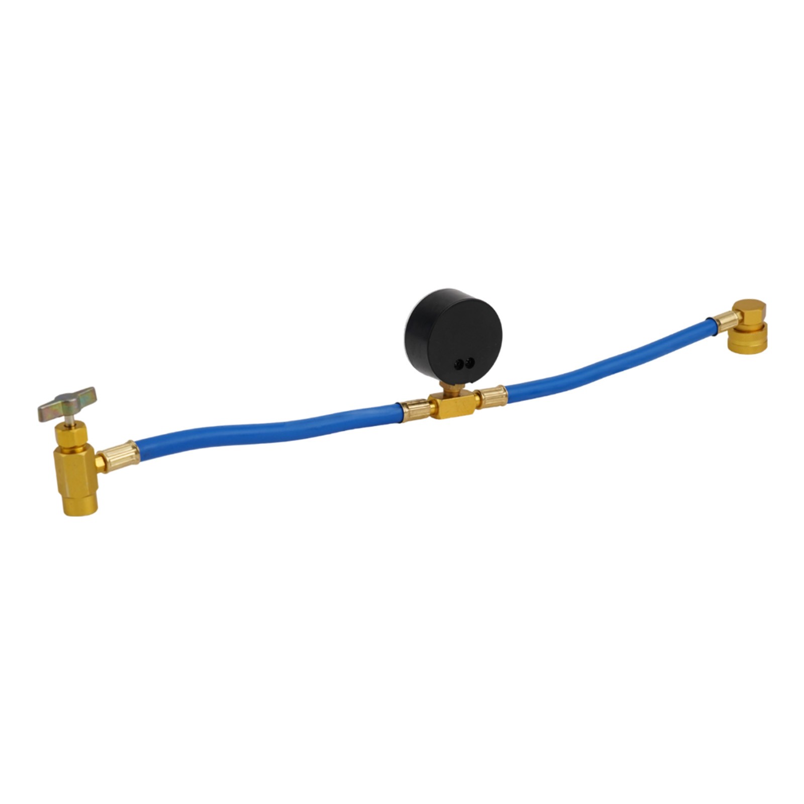 R134A Charging Hose Kit Low Pressure Valve Aluminum Alloy Auto Shut-off Feature - Picture 11 of 12