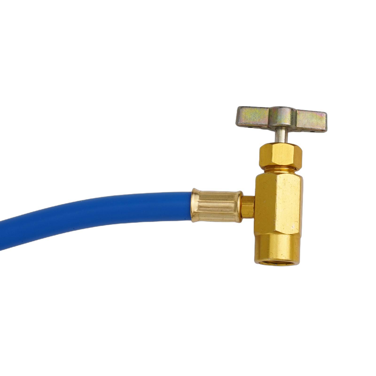 R134A Charging Hose Kit Low Pressure Valve Aluminum Alloy Auto Shut-off Feature - Picture 8 of 12