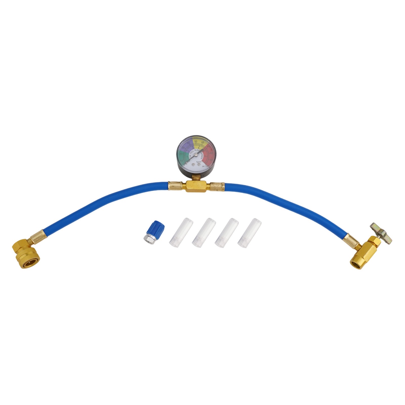 R134A Charging Hose Kit Low Pressure Valve Aluminum Alloy Auto Shut-off Feature - Picture 12 of 12