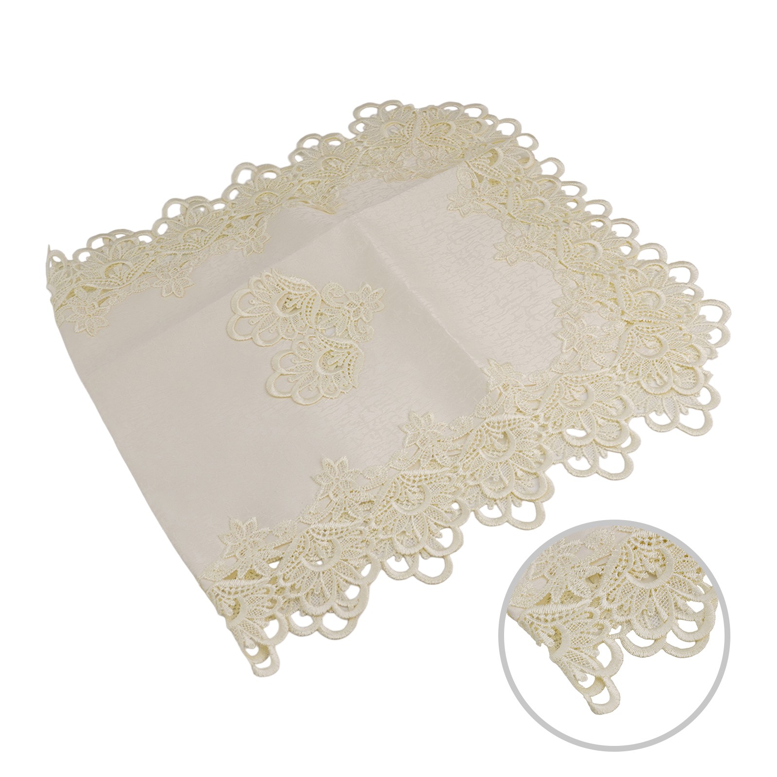 Vintage Style Coffee Tablecloth Exquisite Detailing Creates a Cozy Atmosphere - Picture 25 of 36