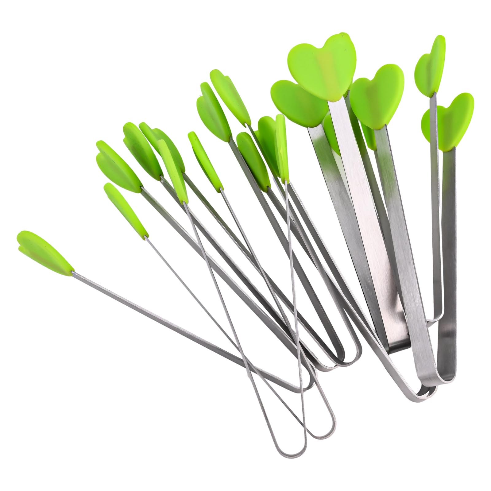 10er Pack Mini Kochzange mit sicheren Silikonspitzen für alle Gelegenheiten - Bild 30 von 39