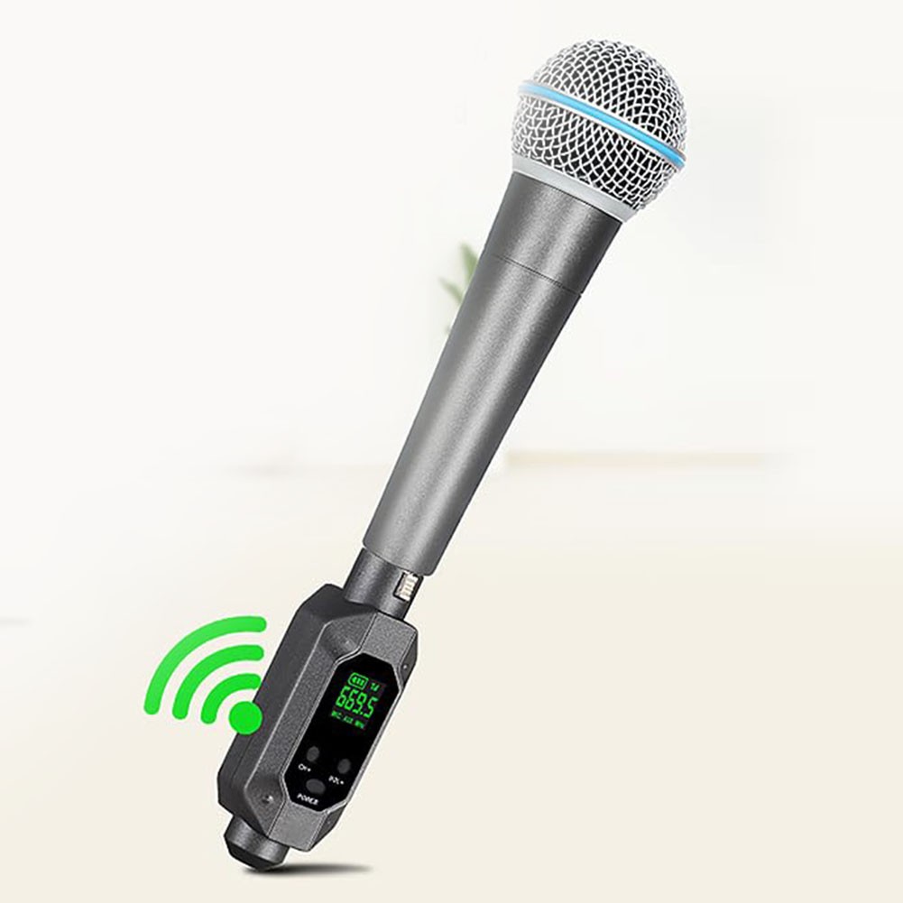 Wireless Microphone Converter XLR Transmitter System For Dynamic Microphone