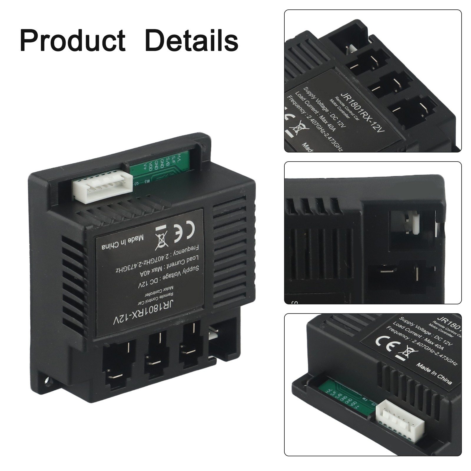 JR1801RX 3W 12V Kinder Elektrofahrzeug Controller JR18013W12V JR1801RX12V - Bild 36 von 61