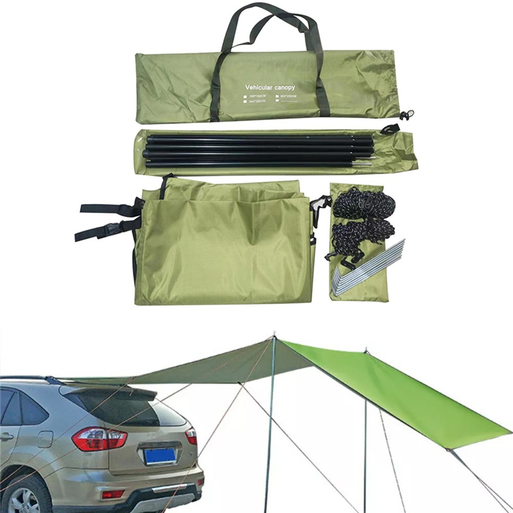 Für Outdoor Auto Seitenmarkise Wasserdicht Unterstand 300x150cm mit Verstellbar - Bild 17 von 24