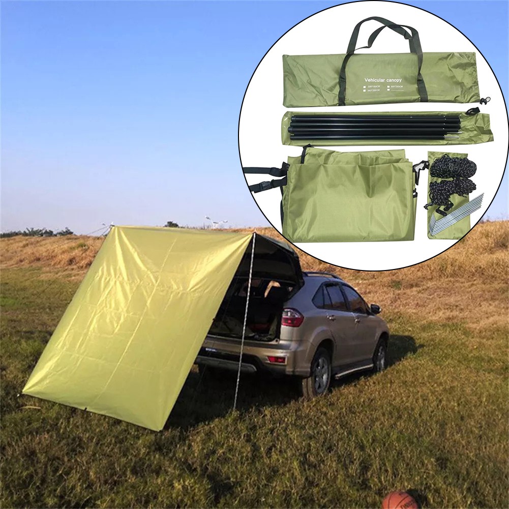 Für Outdoor Auto Seitenmarkise Wasserdicht Unterstand 300x150cm mit Verstellbar - Bild 23 von 24